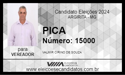 Candidato VALMIR PICA 2024 - ARGIRITA - Eleições