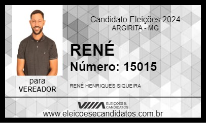 Candidato RENÉ 2024 - ARGIRITA - Eleições