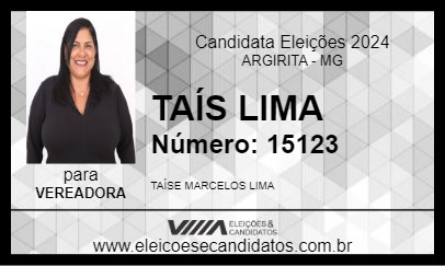 Candidato TAÍS LIMA 2024 - ARGIRITA - Eleições