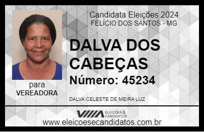 Candidato DALVA DOS CABEÇAS 2024 - FELÍCIO DOS SANTOS - Eleições