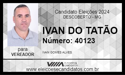 Candidato IVAN DO TATÃO 2024 - DESCOBERTO - Eleições