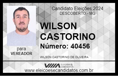 Candidato WILSON CASTORINO 2024 - DESCOBERTO - Eleições