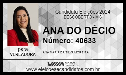 Candidato ANA DO DÉCIO 2024 - DESCOBERTO - Eleições