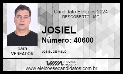 Candidato JOSIEL 2024 - DESCOBERTO - Eleições