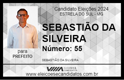 Candidato SEBASTIÃO DA SILVEIRA 2024 - ESTRELA DO SUL - Eleições