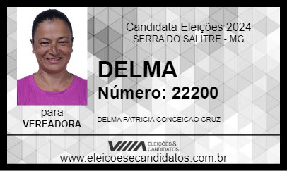 Candidato DELMA 2024 - SERRA DO SALITRE - Eleições