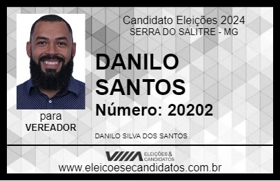 Candidato DANILO SANTOS 2024 - SERRA DO SALITRE - Eleições