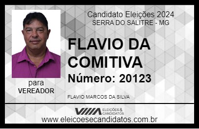 Candidato FLAVIO DA COMITIVA 2024 - SERRA DO SALITRE - Eleições