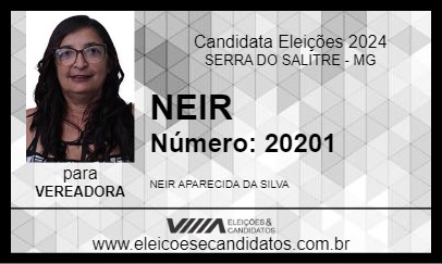 Candidato NEIR 2024 - SERRA DO SALITRE - Eleições