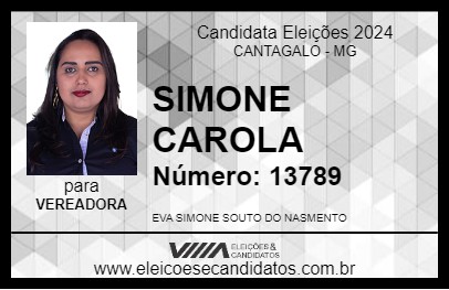 Candidato SIMONE CAROLA 2024 - CANTAGALO - Eleições