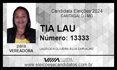 Candidato TIA LAU 2024 - CANTAGALO - Eleições