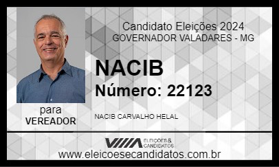 Candidato NACIB 2024 - GOVERNADOR VALADARES - Eleições