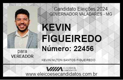 Candidato KEVIN FIGUEIREDO 2024 - GOVERNADOR VALADARES - Eleições