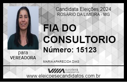 Candidato FIA DO CONSULTORIO 2024 - ROSÁRIO DA LIMEIRA - Eleições