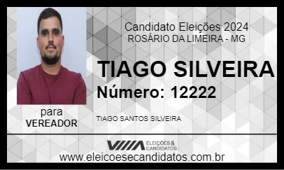 Candidato TIAGO SILVEIRA 2024 - ROSÁRIO DA LIMEIRA - Eleições