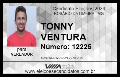 Candidato TONNY VENTURA 2024 - ROSÁRIO DA LIMEIRA - Eleições