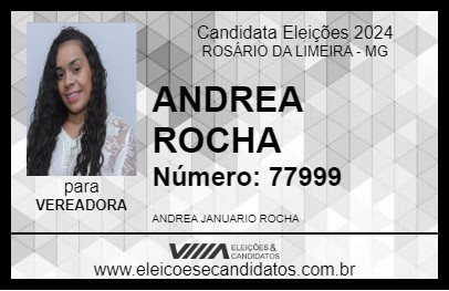 Candidato ANDREA ROCHA 2024 - ROSÁRIO DA LIMEIRA - Eleições