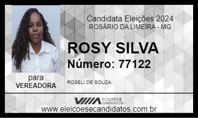 Candidato ROSY SILVA 2024 - ROSÁRIO DA LIMEIRA - Eleições