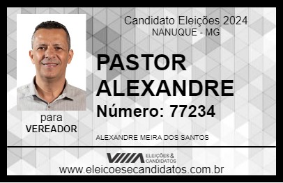 Candidato PASTOR ALEXANDRE 2024 - NANUQUE - Eleições