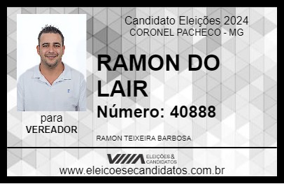 Candidato RAMON DO LAIR 2024 - CORONEL PACHECO - Eleições