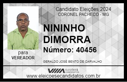 Candidato NININHO DIMORRA 2024 - CORONEL PACHECO - Eleições