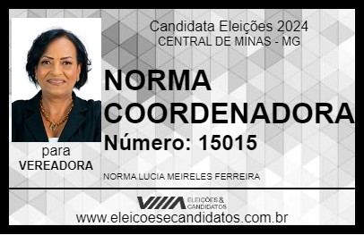 Candidato NORMA COORDENADORA 2024 - CENTRAL DE MINAS - Eleições