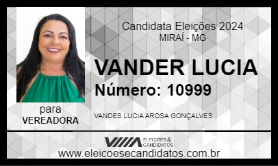 Candidato VANDER LUCIA 2024 - MIRAÍ - Eleições