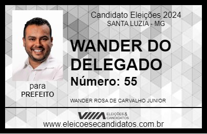 Candidato WANDER DO DELEGADO 2024 - SANTA LUZIA - Eleições