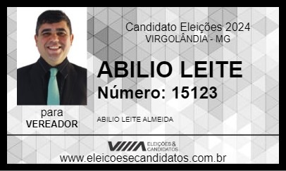 Candidato ABILIO LEITE 2024 - VIRGOLÂNDIA - Eleições