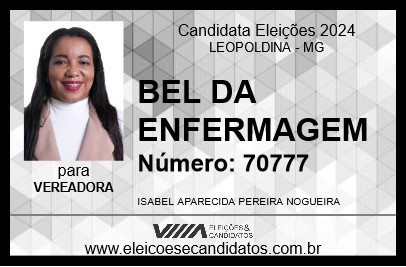 Candidato BEL DA ENFERMAGEM 2024 - LEOPOLDINA - Eleições