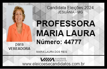 Candidato PROFESSORA MARIA LAURA 2024 - JESUÂNIA - Eleições