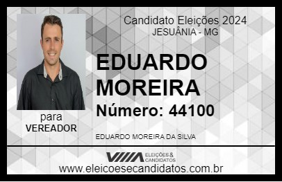 Candidato EDUARDO  MOREIRA 2024 - JESUÂNIA - Eleições