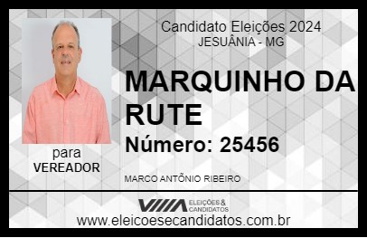 Candidato MARQUINHO DA RUTE 2024 - JESUÂNIA - Eleições