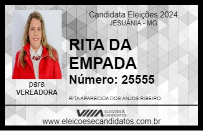 Candidato RITA DA EMPADA 2024 - JESUÂNIA - Eleições