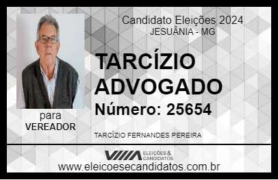 Candidato TARCÍZIO ADVOGADO 2024 - JESUÂNIA - Eleições