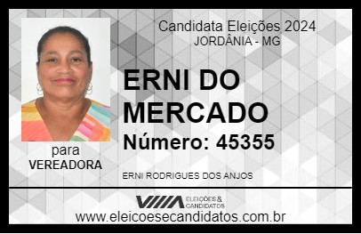 Candidato ERNI DO MERCADO 2024 - JORDÂNIA - Eleições