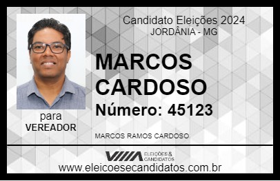 Candidato MARCOS CARDOSO 2024 - JORDÂNIA - Eleições