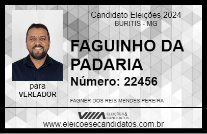 Candidato FAGUINHO DA PADARIA 2024 - BURITIS - Eleições