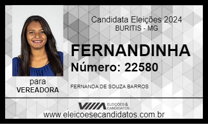 Candidato FERNANDINHA 2024 - BURITIS - Eleições