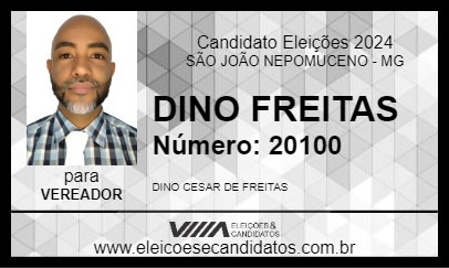 Candidato DINO FREITAS 2024 - SÃO JOÃO NEPOMUCENO - Eleições