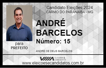 Candidato ANDRÉ BARCELOS 2024 - CARMO DO PARANAÍBA - Eleições