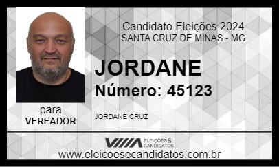 Candidato JORDANE 2024 - SANTA CRUZ DE MINAS - Eleições