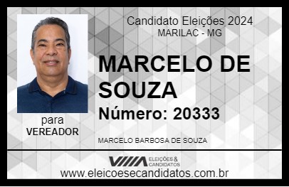 Candidato MARCELO DE SOUZA 2024 - MARILAC - Eleições