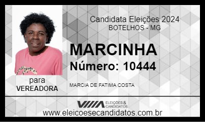 Candidato MARCINHA 2024 - BOTELHOS - Eleições