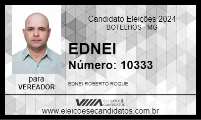 Candidato EDNEI 2024 - BOTELHOS - Eleições