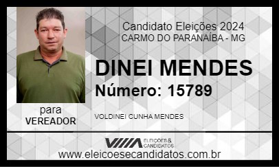 Candidato DINEI MENDES 2024 - CARMO DO PARANAÍBA - Eleições