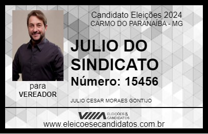 Candidato JULIO DO SINDICATO 2024 - CARMO DO PARANAÍBA - Eleições