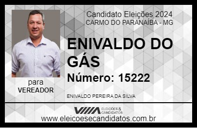 Candidato ENIVALDO DO GÁS 2024 - CARMO DO PARANAÍBA - Eleições