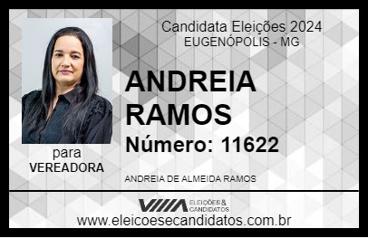 Candidato ANDREIA RAMOS 2024 - EUGENÓPOLIS - Eleições