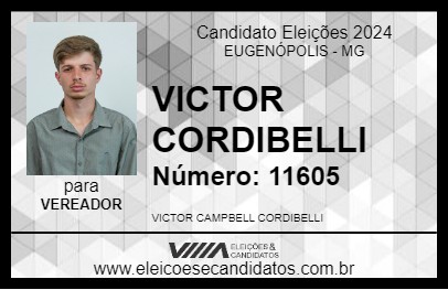 Candidato VICTOR CORDIBELLI 2024 - EUGENÓPOLIS - Eleições